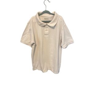 George White Collared Short Sleeve Uniform Shirt Large 10-12